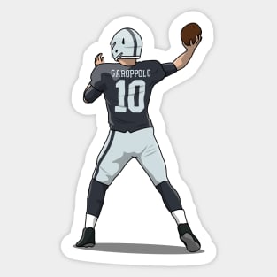 Garoppolo in black Sticker